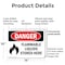Signmission Flammable Liquids Stored Here Danger Sign, Plastic, 14in W x 10in L, 2PK OS-2PACK-DS-P-1014-L-2012 - alternate 3